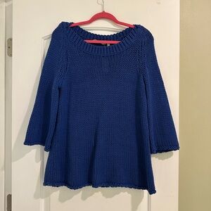 NWT Soft Surroundings Women's Blue Sweater